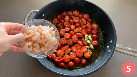 Pasta con i gamberetti - P5