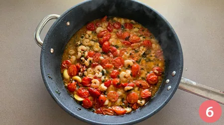 Pasta con i gamberetti - P6