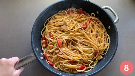 Pasta con i gamberetti - P8