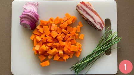 Pasta con la zucca - Passaggio 1