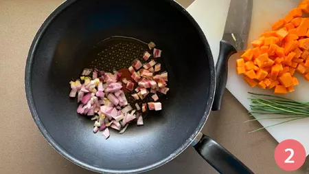 Pasta con la zucca - Passaggio 2