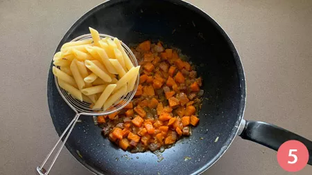 Pasta con la zucca - Passaggio 5