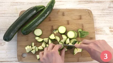 Pasta con zucchine e pancetta - Passaggio 3