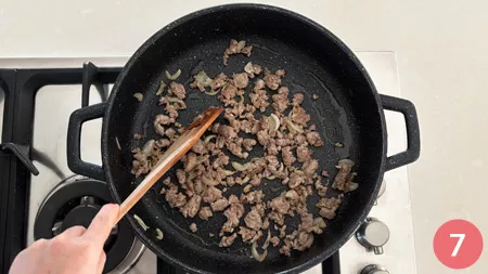  Pasta con crema di patate e salsiccia - p7