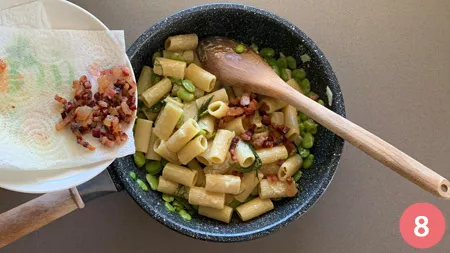 Pasta fave, pecorino e finocchietto - p8