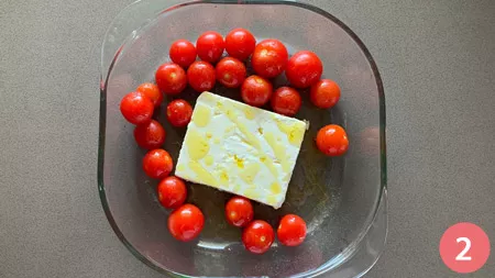 Pasta con feta, pomodorini e rucola - p2