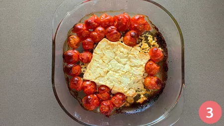 Pasta con feta, pomodorini e rucola - p3