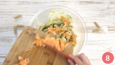 Pasta fredda con avocado e salmone - Passaggio 8
