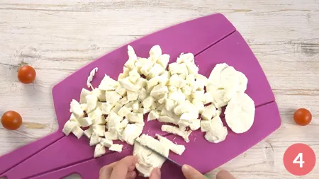 Pasta fredda con pomodorini, pesto e mozzarella - Passaggio 4