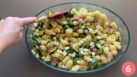 Pasta fredda con zucchine e mortadella - p6