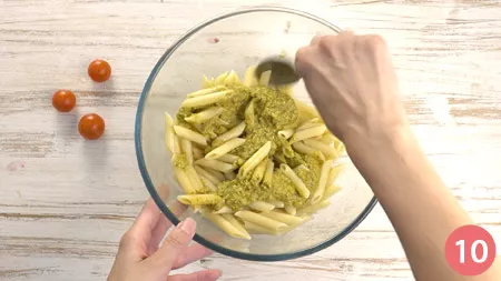 Pasta fredda con crema di pomodorini e basilico - Passaggio 10