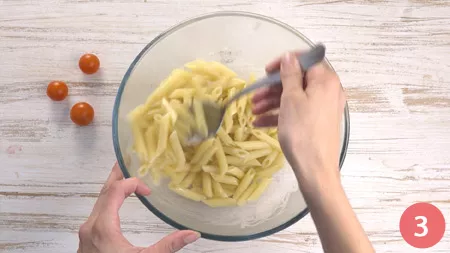 Pasta fredda con crema di pomodorini e basilico - Passaggio 3