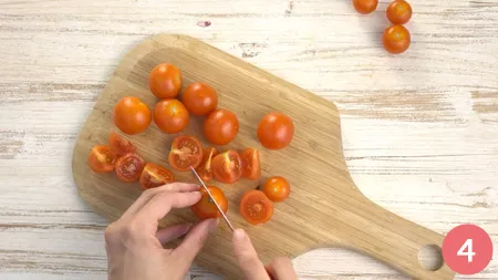 Pasta fredda con crema di pomodorini e basilico - Passaggio 4
