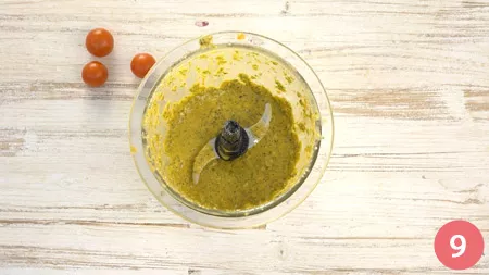 Pasta fredda con crema di pomodorini e basilico - Passaggio 9