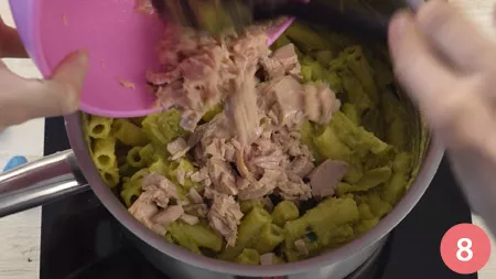 Pasta con tonno e piselli - Passo 8