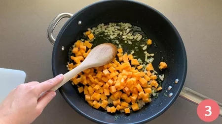 Pasta con zucca e speck - P3