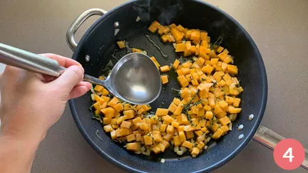 Pasta con zucca e speck - P4