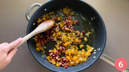 Pasta con zucca e speck - P6