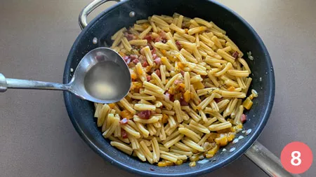 Pasta con zucca e speck - P8