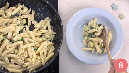 Pasta zucchine e gamberetti - Passaggio 8