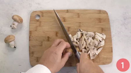 Penne alla boscaiola - Passaggio 1