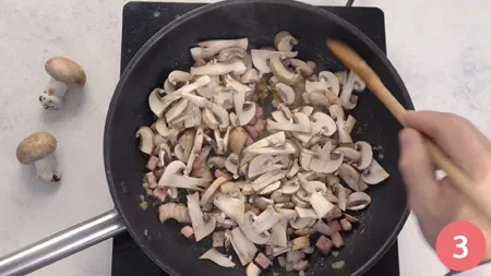 Penne alla boscaiola - Passaggio 3