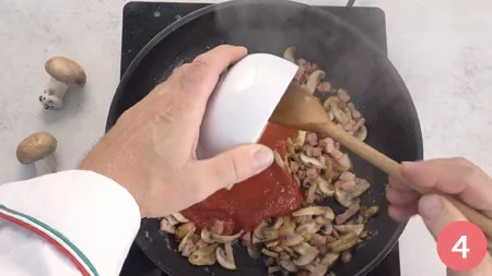 Penne alla boscaiola - Passaggio 4