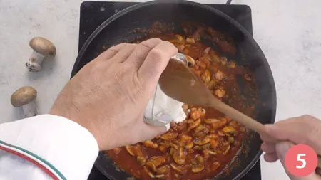 Penne alla boscaiola - Passaggio 5