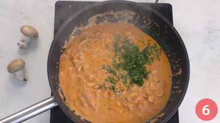 Penne alla boscaiola - Passaggio 6