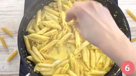 Penne pancetta e zafferano - Passaggio 6
