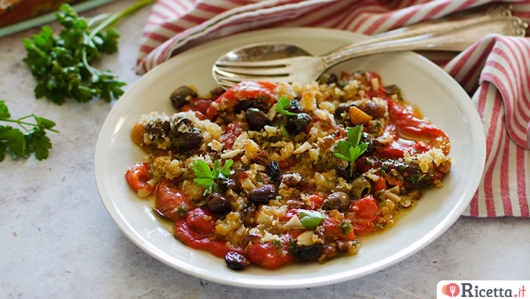 Peperoni gratinati, piatto ricco e saporito