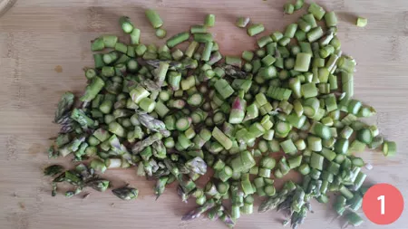 Pesto di asparagi - Step 1