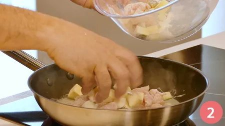 Petto di pollo con zucchine e aceto balsamico - Passaggio 2