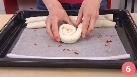 Pizza di sfoglia a spirale - P6