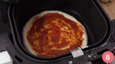 Pizza in friggitrice ad aria - P8