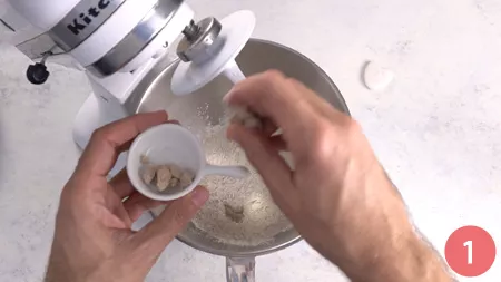 Pizza a lunga lievitazione con planetaria - Passaggio 1