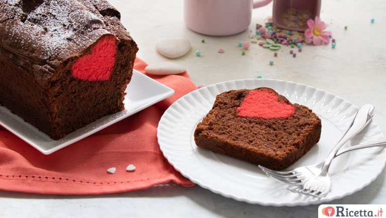 Plumcake con cuore: la ricetta del dolce elegante e romantico