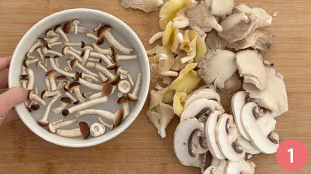 Polenta funghi e salsiccia - p1