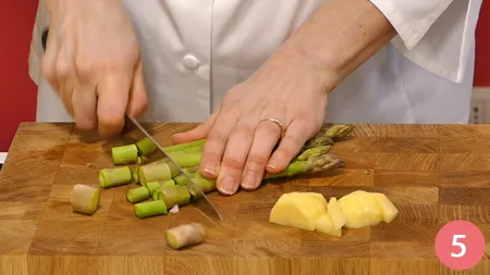 Polpette di coniglio al timo su crema di asparagi - Passaggio 5