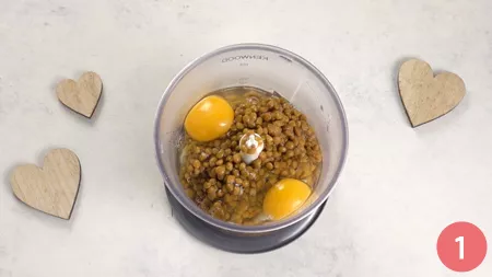 Polpette di lenticchie - Passaggio 1