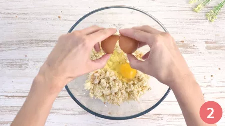 Polpette di pane e formaggio - Passaggio 2