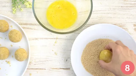 Polpette di pane e formaggio - Passaggio 8