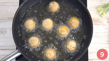 Polpette di pane e formaggio - Passaggio 9