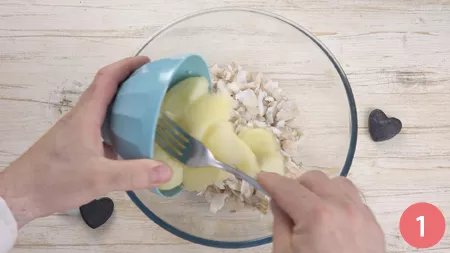 Polpette di pesce al forno - Passaggio 1