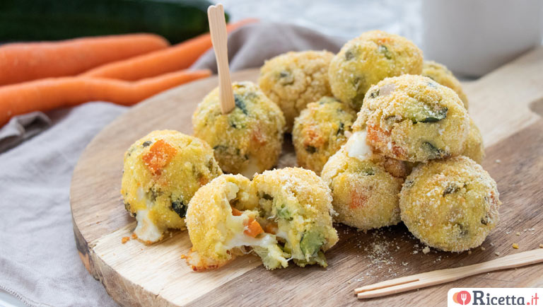 Polpette di verdure con cuore filante: sfiziose e saporite