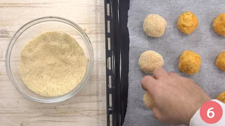 Polpette di zucca al forno - Passo 6