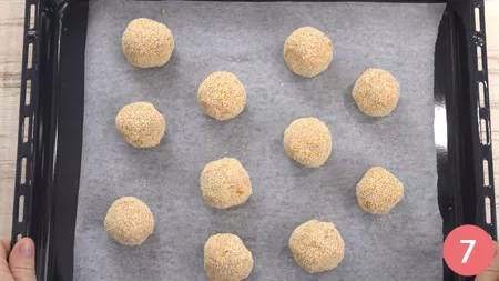 Polpette di zucca al forno - Passo 7