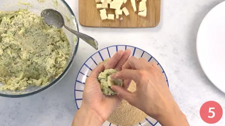 Polpette di zucchine - Passaggio 5