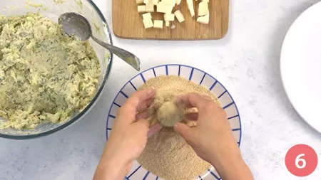 Polpette di zucchine - Passaggio 6