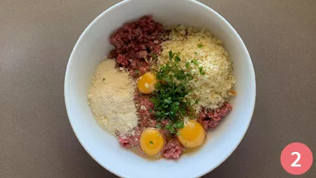 Polpettone con uova sode - p2